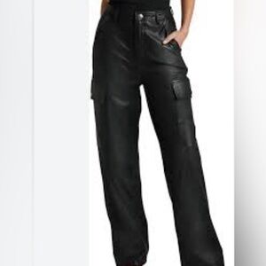 7 For All Mankind Faux Leather Cargo Pant